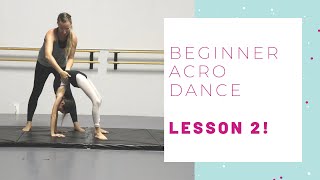 Acro Fundamentals Lesson 2  Beginner Acro Dance [upl. by Damiano]