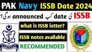 Pak navy ISSB date 2024  Pak navy ISSB date announced  pn cadet ISSB Date 2024  Pak navy ISSB [upl. by Netfa392]