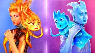 Ember and Wade from Elemental have Children Fire vs Water Parenting Hacks  Part 2 [upl. by Conley74]