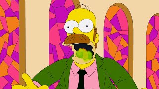 Flanders Turns Into Homer  The Simpsons 35x05 [upl. by Lanette]