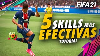 5 NUEVOS REGATES EFECTIVOS QUE DEBES APRENDER EN FIFA 21 [upl. by Leiva]