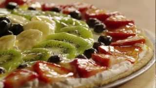 How to Make Cookie Fruit Pizza  Allrecipescom [upl. by Yngad161]