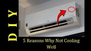 5 Reasons why your airconditioner is not cooling well airconditioning [upl. by Glaab]