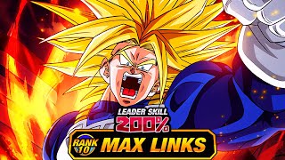 COMING TO GLOBAL LEVEL 10 LINKS 100 DOKKANFEST SUPER TRUNKS DBZ Dokkan Battle [upl. by Chuck]