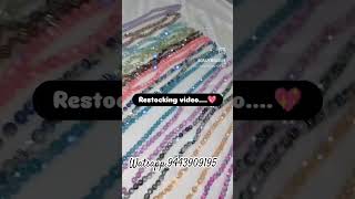 Restockingsmallbusinessfashion beadsjewelvellore handmadetrendingshorts braceletstamilnadu [upl. by Schlesinger]