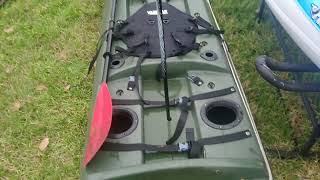 Kiwi angler pontoon kayak  look inside the hull [upl. by Enerol]