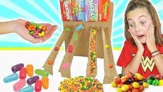 How To Build DIY Cardboard Candy Dispenser Vending Machine  Kids Crafts [upl. by Megdal]