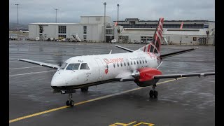 Longanair Saab 340 Farewell Flight Take Off and Landing [upl. by Llerdnam]