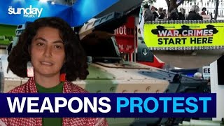 Protestors Hit Melbourne Weapons Expo [upl. by Nonnac]