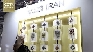 El pabellón nacional de Irán exhibe la cultura tradicional y las más recientes nanotecnologías [upl. by Annaitsirhc]