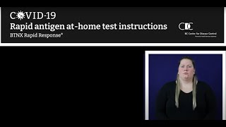 ASL Rapid antigen athome test instructions  BTNX Rapid Response® [upl. by Ilegna274]