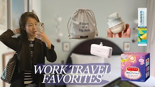 TRAVEL ESSENTIALS  Must items I always carry with me for work trip mini Vlog [upl. by Salesin]