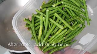 How to Cook Stir fry String Beans in Oyster Sauce [upl. by Pollock]