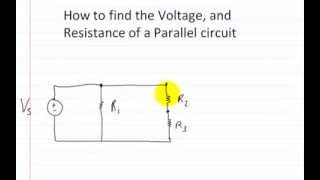 How to find the voltage and resistance of a parallel circuit [upl. by Aihsened589]