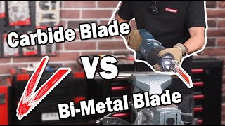 Carbide Reciprocating Saw Blade vs Standard BiMetal Blade  EZARC Challenge [upl. by Nuahsar]