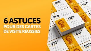 6 astuces pour imprimer des cartes de visite réussies [upl. by Eidnahs]