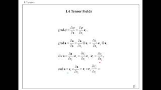 7 Tensor Fields Differential Operators Integral formulas [upl. by Teyut]