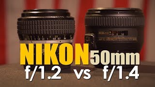 Nikon 50mm 12 vs 14 Lens Comparison [upl. by Kaiulani]