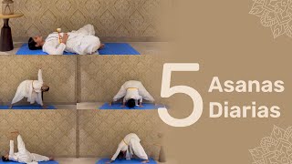 5 Asanas Diarias  SRMD Yoga  SRMD Spanish [upl. by Leirud]