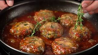 Juicy and tender cutlets in tomato sauce the perfect recipe for dinner [upl. by Nealey]