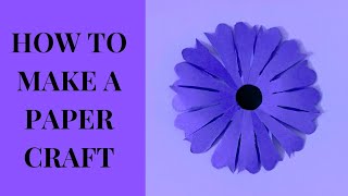 Paper flower craft🌹  Paper flower craft for beginners and by step👍 MALIFEARTS [upl. by At503]