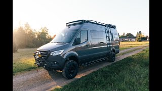 Benchmark Vehicles  Van Winkle Mercedes Sprinter AWD 170 Van Tour [upl. by Korwun]