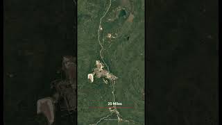 Athabasca Oil Sands googleearth alberta oilsands geography googlemaps shorts [upl. by Nadual]