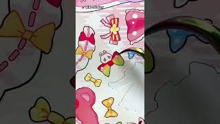 asmr decorating with stickers🌈satisfying sticker book sticker diy shorts [upl. by Rehpatsirhc296]