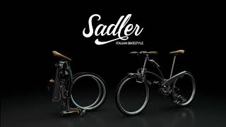 Sadler  Italian Bikestyle  Foldable Bicycle With spokeless wheels [upl. by Stanly]