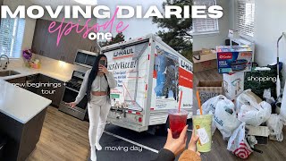 MOVING DIARIES EP 1 NEW BEGINNINGS🥂EMPTY APARTMENT TOUR HOUSE SHOPPING ARIEAUNNA [upl. by Bernadene523]