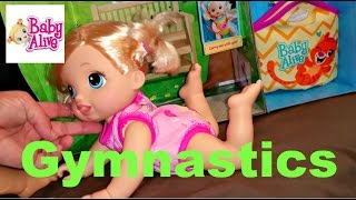 BLONDE BABY ALIVE GO BYE BYE GYMNASTICS BOX OPENING [upl. by Nagem86]