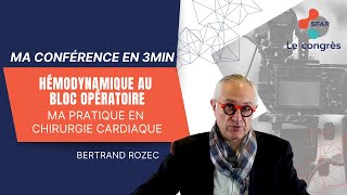 Hémodynamique au bloc opératoire  ma pratique en chirurgie cardiaque  BROZEC  SFAR [upl. by Wachtel]