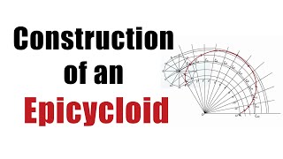 How to DRAW an EPICYCLOID CURVE Engineering Curves  Engineering Drawing [upl. by Arim]