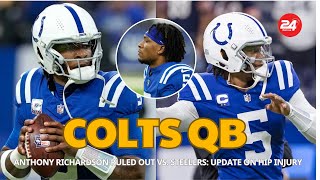 Colts QB Anthony Richardson Ruled Out vs Steelers Update on Hip Injury [upl. by Devine]