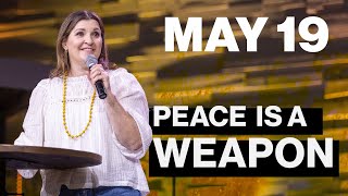 Peace is a Weapon  Pastor Lisa Tapley  May 26 Sermon [upl. by Nivonod626]