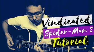 Vindicated Dashboard Confessionals guitar lesson  Tutorial  Spider Man 2 [upl. by Viafore]