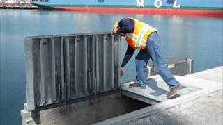 Shore power Easy Lift Covers at Port of Los Angeles [upl. by Yerffoej]