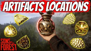 How To Find All Artifact Pieces In Sons Of The Forest 10 Activating [upl. by Koball]