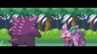 FireRed Intro Battle Gengar vs Nidorino [upl. by Galanti]