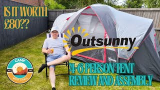 Outsunny 46 person dome tent assembly and review [upl. by Aggappe]