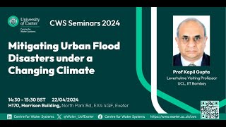 Mitigating Urban Flood Disasters under a Changing Climate [upl. by Nivram]