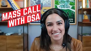 Mass Call with AOC and DSA  Alexandria OcasioCortez [upl. by Eiznek602]