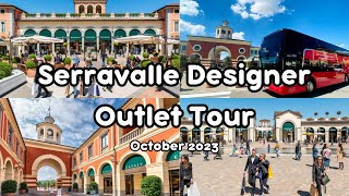 Serravalle Luxury Designer Outlet Walking Tour Italy [upl. by Kelleher]