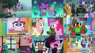 My Little Pony VS Unikitty Sparta Remix Nineparison [upl. by Nylodam]