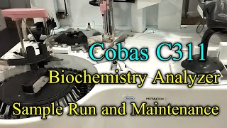 Cobas C311 biochemistry analyzer How to maintenance machine and test runbiochemistry [upl. by Uht419]