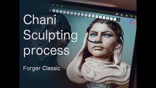 sculpting process in ForgerApp 17 Forger Classic iPad [upl. by Solotsopa863]