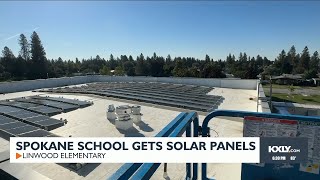 Linwood Elementary becomes first solarpowered school in Spokane [upl. by Gylys]