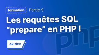 Comment utiliser les requêtes PREPARE en PHP  SQL [upl. by Karlie]