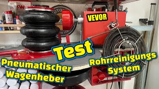 VEVOR Luft Wagenheber Rohrreinigungs System Vorstellung Test [upl. by Strepphon]