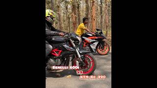 Benelli 600i VS KTM Rc390 Drag Racedragrace power best [upl. by Troth]